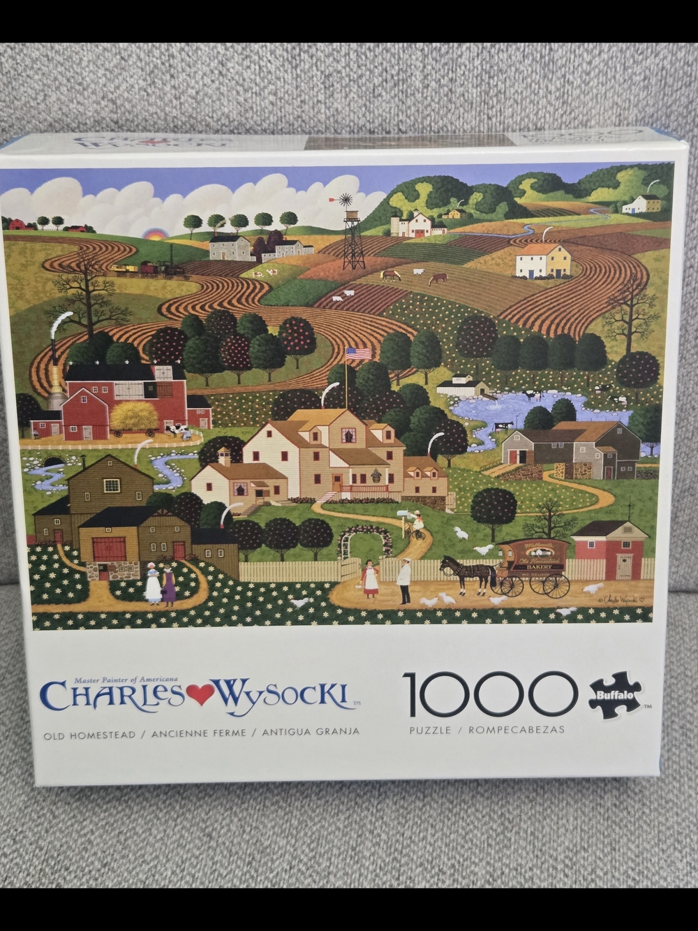 Charles Wysocki-" Old Homestead"- 1000-Piece Jigsaw Puzzle Buffalo Games